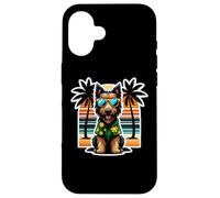Vacanze estive per le vacanze estive del proprietario del cane Deerhound scozzese Custodia per iPhone 16