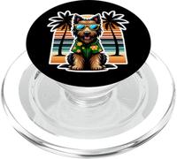 Vacanze estive per le vacanze estive del proprietario del cane Deerhound scozzese PopSockets PopGrip per MagSafe