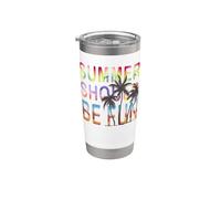 Vacanze estive Spiaggia tropicale L'estate dovrebbe essere divertente Bicchiere termico in acciaio inox doppia parete