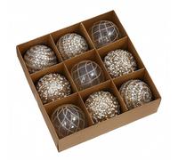 Vacanze Fatte Luminose con Questi Ornamenti Colorati Confezione da Nove a 8CM