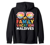 Vacanze in Famiglia alle Maldive Viaggio in Spiaggia Viaggio di Gruppo Felpa con Cappuccio