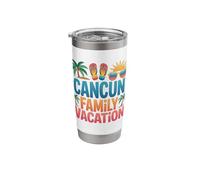 Vacanze in famiglia Cancun Viaggio di gruppo abbinato Messico Spiaggia Bicchiere termico in acciaio inox doppia parete