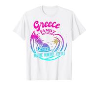Vacanze in famiglia Grecia 2025 Here We Come Vacay Squad Maglietta