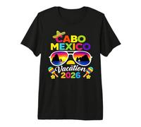 Vacanze in Spiaggia a Cabo Mexico 2026 Viaggio di Compleanno con Equipaggio a Cancun Maglietta Premium