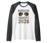 Vacanze per Bambini Barbados 2026 Vacay Summer Travel Matching Maglia con Maniche Raglan