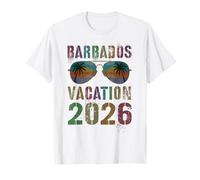 Vacanze per Bambini Barbados 2026 Vacay Summer Travel Matching Maglietta