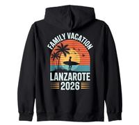 Vacanze per la Famiglia Lanzarote 2026, Canarie Tramonto Felpa con Cappuccio