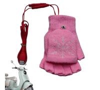 Vacanze riscaldate - Guanti invernali elettrici USB senza dita, scaldamani ricaricabili per sci snowboard escursionismo caccia ciclismo attività all'aperto | termici per donna lui