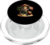 Vacation Coqui Frog Puerto Rico Bandiera Camera Spiaggia Palma PopSockets PopGrip per MagSafe