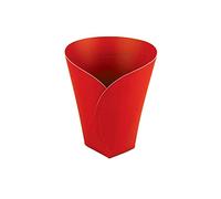 Vacavaliente Cesto portaoggetti in Pelle, Rosso