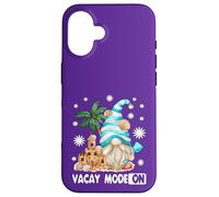 Vacay Mode For Beach Lover And Girls Trip Funny Summer Gnome Custodia per iPhone 16