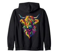 Vacca Highlander Mucca Highland Cow Allevatore di Bestiame Felpa con Cappuccio