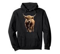 Vacca Highlander Mucca Highland Cow Allevatore di Bestiame Felpa con Cappuccio
