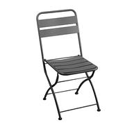 Vacchetti 6458660000 Sedia Ferro Rovigo Pieghevole, Antracite/Antracite, Grande