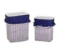 Vacchetti Giuseppe 192060000 Carrello, Vimini, Bianco/Blu, Medio