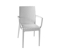 Vacchetti Giuseppe 6800000000 Poltrona Plastica Stampata Dafne, Bianca