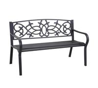 Vacchetti Panchina in Metallo Pavia Antracite cm124x57h78
