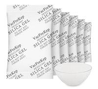 VacFreKep 500 grammi 3 bustine di Gel di Silice Essiccante Umidità Assorbitore,Moisture Absorber Silica Gel Desiccant Packets for Storage