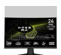 VacFun Pellicola Privacy, compatibile con MSI MAG 244C 23.6" Monitor Screen Protector Protezioni Schermo Antispy (Non Vetro Temperato)