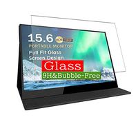 VacFun Vetro Temperato Pellicola Protettiva, Compatibile con Virzen 15.6" Mobile Monitor Display Visible Area, Protezioni Schermo Cover (Non Piena Copertura)