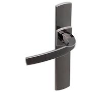 Vachette ARTIS - Set di maniglie per porta della cucina, soggiorno, interasse 195 mm, materiale Zamak resistente, garanzia 10 anni, finitura diamantata nera