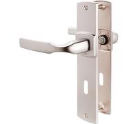 Vachette assa abloy - Set di 2 maniglie per porta piccola piastra arti-color cromo velluto, funzione chiave L -