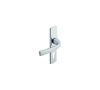 Vachette assa abloy - Set di 2 maniglie per porta piccola piastra muze-color cromo velluto, funzione chiave L -
