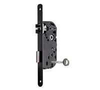 Vachette Aube Vachette D25R-A40/N/SC - Serratura a incasso, colore: Nero, asse 40 mm