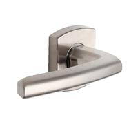 Vachette Maniglia per porta SCULT - Cavalletto e Rosone Quadrata Solidarizzate Becco di canna - per porte spessore 30 - 48 mm - in Zamak - Quadrato 7 mm - Sottorosone inclusa - Garanzia 10 anni