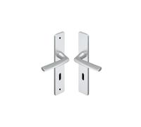 Vachette - Set di 2 maniglie per porta riviera 90-colore argento - Funzione.Chiave L -