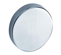 Vachette Set di rosette di funzione LC in acciaio inox, cieco, per porta della camera da letto e soggiorno, diametro 52 mm, interasse 38 mm, fissaggio invisibile, in acciaio, garanzia 2 anni, finitura