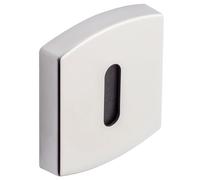 Vachette Set di rosette quadrate Ø 52 mm ROSACES MUZE, ARTIS, SCULPT - Chiave L per porta della camera e ufficio - Fissaggio invisibile - Garanzia 10 anni - in alluminio - finitura platino