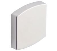 Vachette Set di rosette quadrate Ø 52 mm ROSACES MUZE, ARTIS, SCULPT - Versione cieca per porta della cucina e del soggiorno - Fissaggio invisibile - Garanzia 10 anni - in alluminio finitura platino