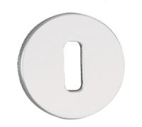 Vachette Set di rosette rotonde Ø48 mm RIVIERA, BERCY, GOLF, ORCA, PARAPHE, chiave L per porta della camera e dell'ufficio, fissaggio invisibile, in alluminio, garanzia 10 anni, finitura argento