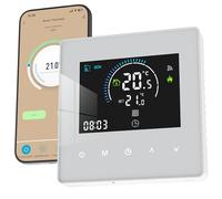 Vaconoff Termostato Caldaia, Cronotermostato Wifi Smart Ambiente Da Parete Per Caldaia A Gas E Riscaldamento Ad Acqua Digitale 220V 3A Compatibile Con Tuya Google Assistant E Alexa Bianco