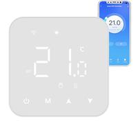 Vaconoff Termostato Wifi A Batteria, Termostato Caldaia Smart 2 Fili Cronotermostato Digitale Per Caldaia A Gas, Tuya Thermostat Ambiente Unterstützung Für Google Assistant Und Alexa Bianco