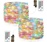 Vacoulery Stringa Luci LED, 18M 150LEDs Luci Fatate Impermeabile, 8 Modalità Lucine LED Decorative con Spina, Filo Luci LED per Natale, Halloween, Matrimonio, Feste, Decorazioni Interne ed Esterne