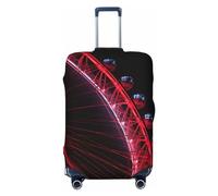 VACSAX The London Eye - Copertura elastica per valigia, lavabile, con cerniera nascosta, adatta per 45-81 cm, Nero , M