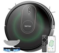 Vactidy Robot Aspirapolvere Lavapavimenti,Nimble T8 Aspirazione Potenza,Controllo SIRI & APP & Alexa, Serbatoio Acqua Elettrico 2-In-1 per Pulizia Domestica/Capelli/Polvere/Lavapaviment