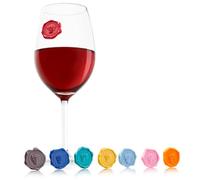 Vacu Vin 1886461 Set Segna Bicchiere, Silicone, Multicolore, 1 unità (Confezione da 1), 8