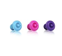 Vacu Vin 886060 Tappi per vino in blister - Rosa, Viola e Blu - Confezione da 6