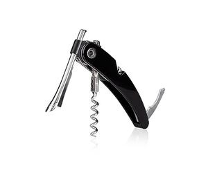 Vacu Vin Corkscrew Cavatappi, Acciaio Inossidabile, Nero, Unica