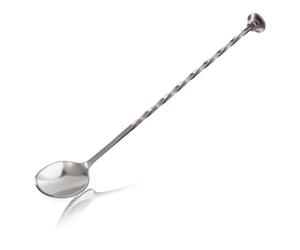 Vacu Vin Cucchiaino da Cocktail Cucchiaio Miscelatore Barspoon, Acciaio Inossidabile, Argento, Unica