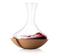 VacuVin Decanter Swirling In Vetro Con Base In Sughero Lt2