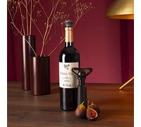 VacuVin Vin 9876606 Weinpumpe Concerto mit 3 Stopfen Kunststoff black 9876606