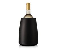 Vacu Vin Raffreddatore per Vino - Acciaio Inox - Glacette Riutilizzabile per Bottiglie di Vino Standard - Nero