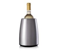 Vacu Vin Raffreddatore per Vino Elegante - Acciaio Inox Glacette con Impacco Refrigerante per Bottiglie Standard - Glacette Isolante