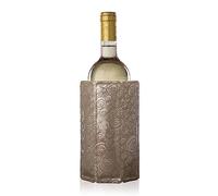 Vacu Vin Raffreddatore per Vino Flessibile - Riutilizzabile - Platino - Glacette per Bottiglie Standard - Soluzione Isolante