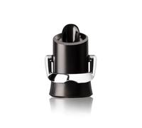 Vacu Vin Tappo e Versatore per Champagne - Nero - Stopper 2-in-1 per Bottiglie di Champagne - Mantiene le Bollicine Fresche