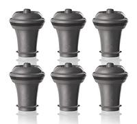 Vacu Vin Set Pompa Vino con Tappo Sottovuoto - Grigio - Chiusura Ermetica per Bottiglie di Vino - Mantiene il Vino Fresco